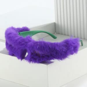 Lunettes de soleil en peluche. Appareil chauffant fantastique et personnalisé