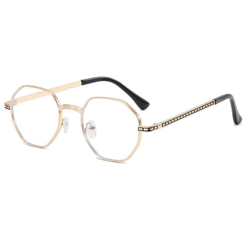 Lunettes de soleil rétro à monture polygonale – Image 8