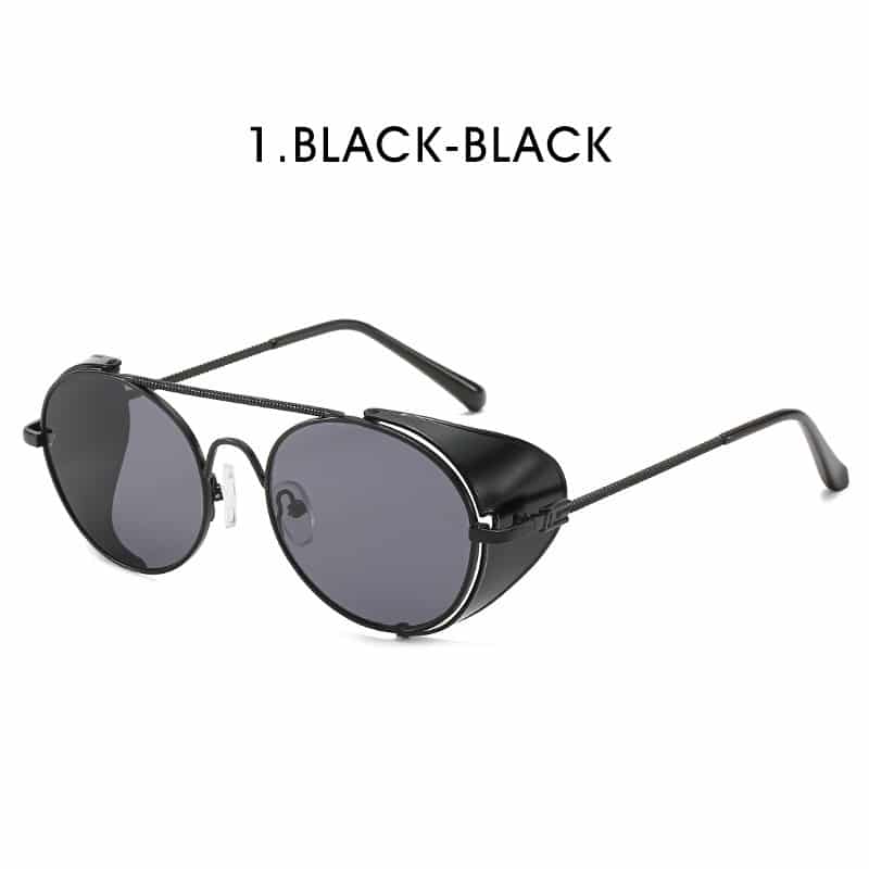 Lunettes de soleil vintage style punk métal à la mode pour hommes et femmes – Image 10