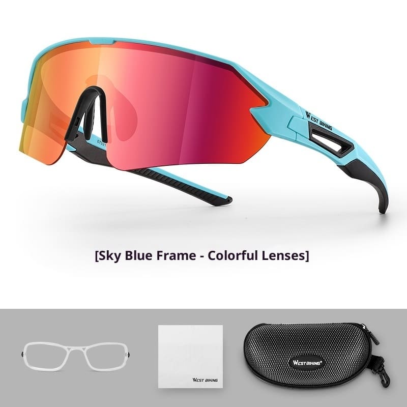Lunettes sportives à grand cadre et à lentille colorée – Image 5