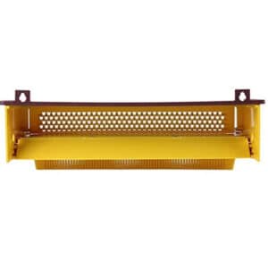 Outil d’apiculture pour collecteur de pollen en plastique pour détacher la poudre de ruche, set de nid d’abeille jaune en nid d’abeille avec plateau à pollen ventilé amovible