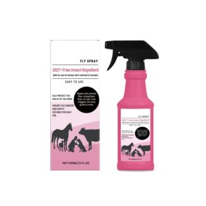 Répulsif anti-insectes pour chevaux. Action complète: anti-mouches, anti-tiques et anti-poux