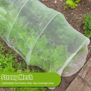 Fenêtre en maille de nylon résistant aux insectes horticoles. Matériel de jardinage anti-insectes