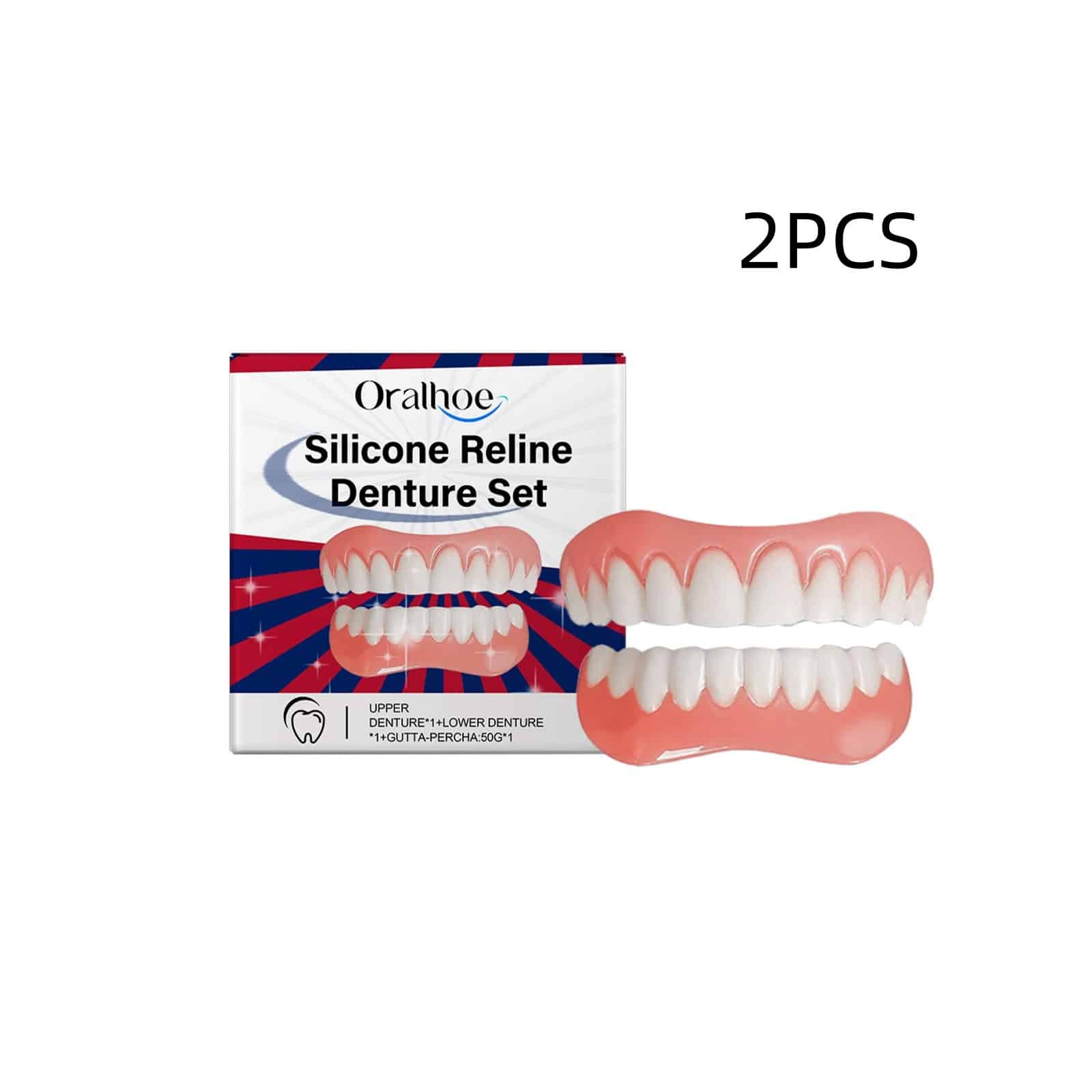 Dentier. Prothèses dentaires inférieures et supérieures ajustables pour femmes et hommes – Image 4