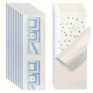 Lot de 40 et 60 autocollants anti-mouches transparents ultra-efficaces et puissants. Attrapeur de mouches