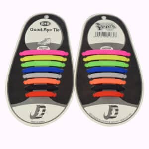 Lot de 16 pièces de lacets élastiques en silicone