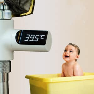 Mitigeur thermostatique de sécurité pour baignoire. Système anti-brûlure pour bébé