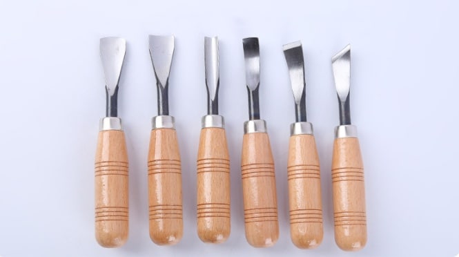 Lot de 6 ou 8 pièces d’outils de sculpture sur bois. Kit de précison – Image 3