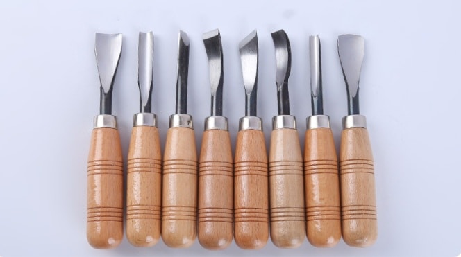 Lot de 6 ou 8 pièces d’outils de sculpture sur bois. Kit de précison – Image 8