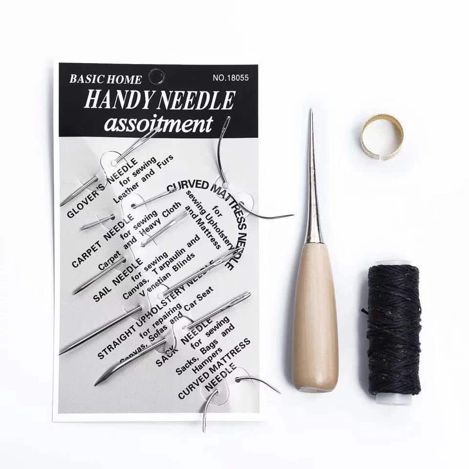 Kit de 4 outils pour coudre le cuir à la main – Image 5