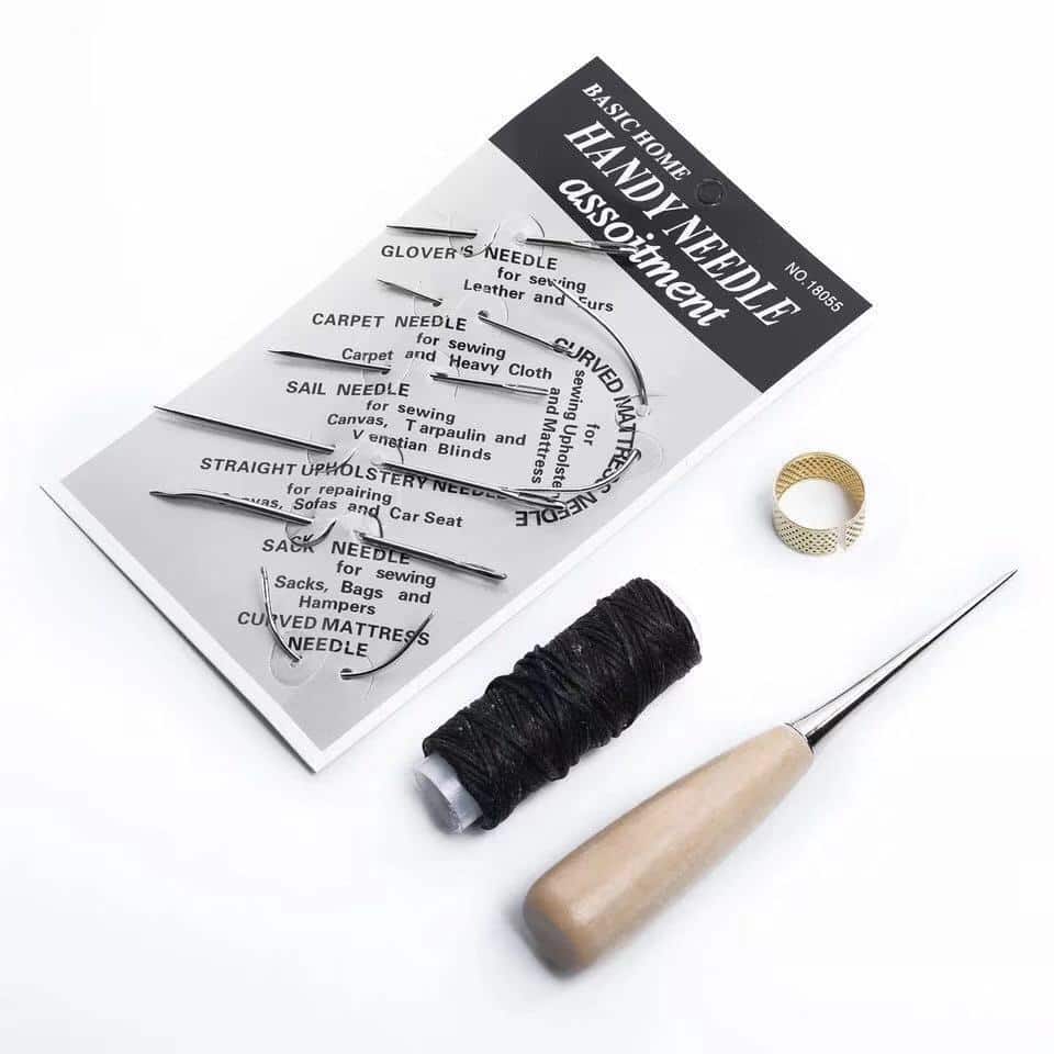 Kit de 4 outils pour coudre le cuir à la main – Image 4