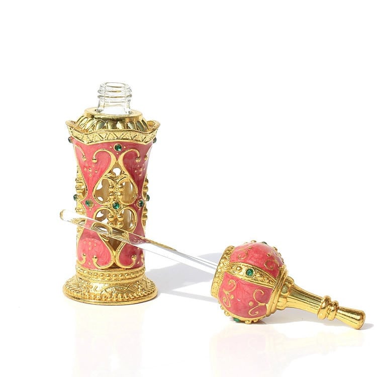 Flacon vide d’huiles essentielles en métal de 12 ml, rechargeable. Flacon de parfum décoration cadeaux – Image 3