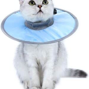 Collerette de protection pour chat et chien ajustable. Collier conique souple