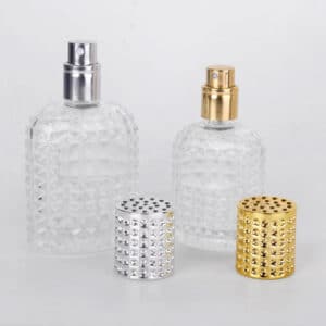 Bouteille de parfum vide en verre, vaporisateur rechargeable et portable
