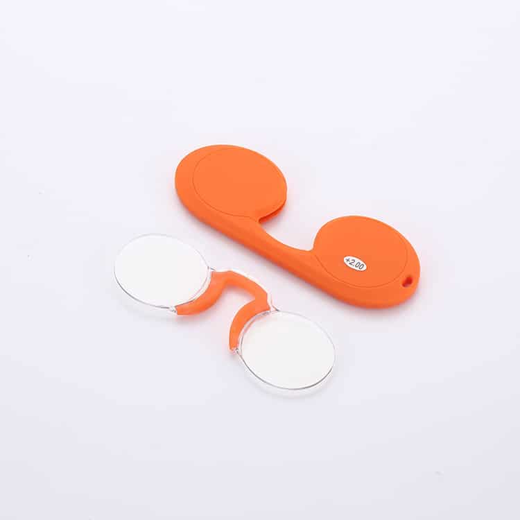 Lunettes de lecture pince-nez portables avec étui en silicone souple pour hommes et femmes – Image 6