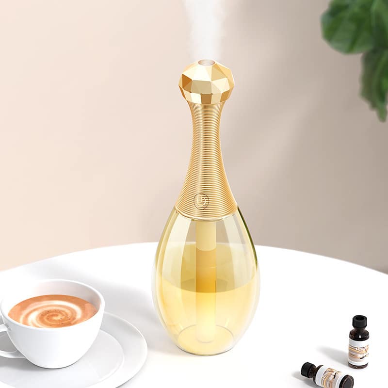 Bouteille de parfum vide en verre de 300 ml. vaporisateur rechargeable. Humidificateur USB – Image 7