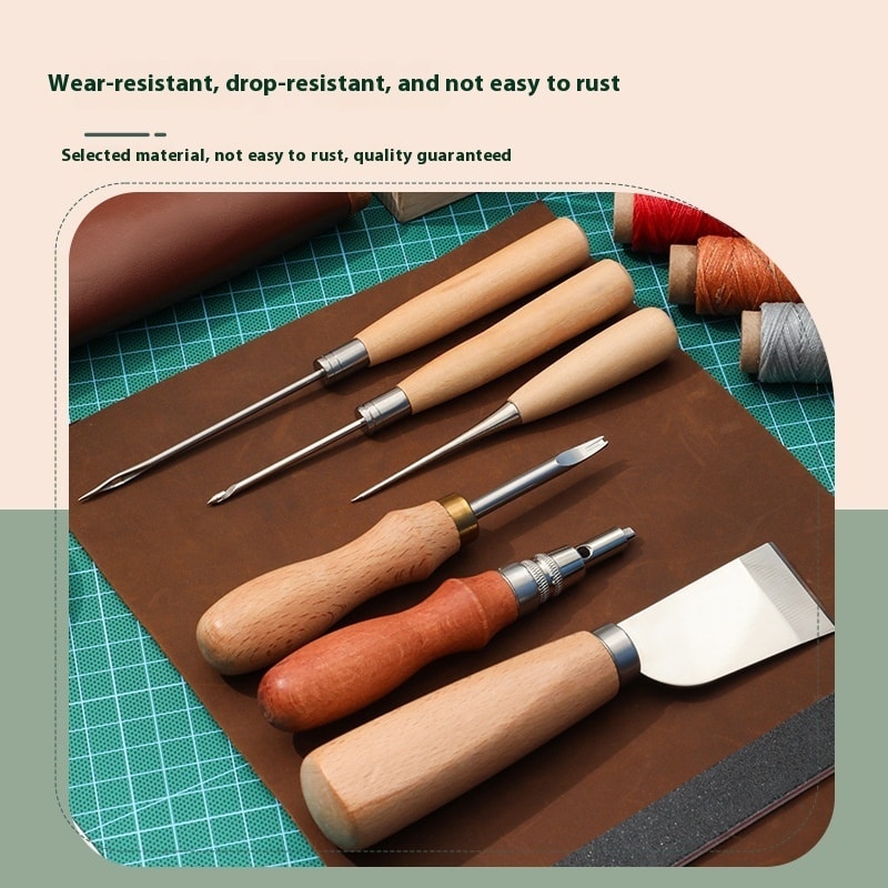 Kit d'outils pour travailler le cuir – Image 4