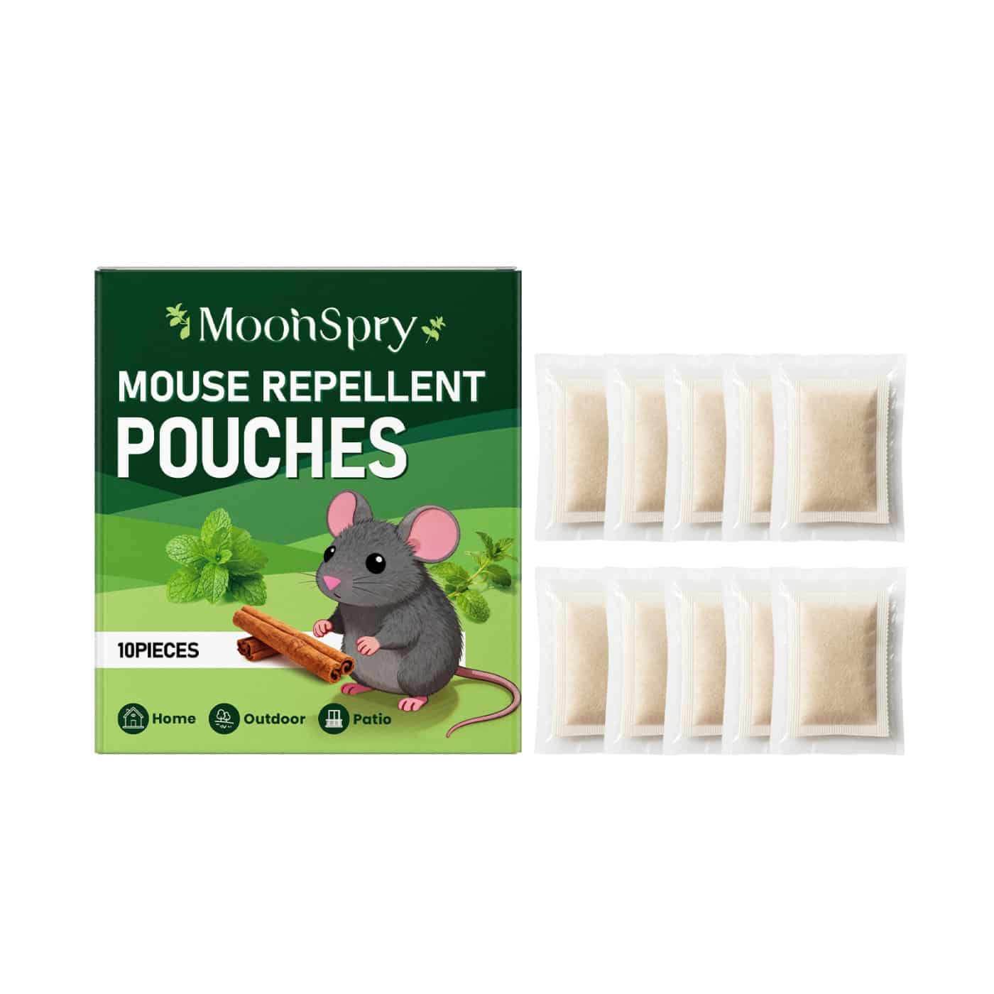 Lot de 10 sachets anti-souris et anti-rats efficace. Solution radicale contre les rongeurs. Action rapide