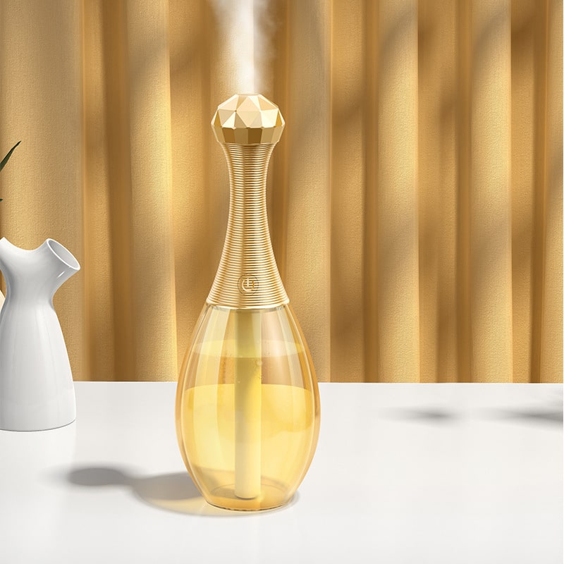 Bouteille de parfum vide en verre de 300 ml. vaporisateur rechargeable. Humidificateur USB – Image 6