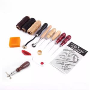 Kit de 14 outils pour travailler le cuir