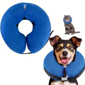 Collier anti-léchage et anti-morsure gonflable pour chat et chien