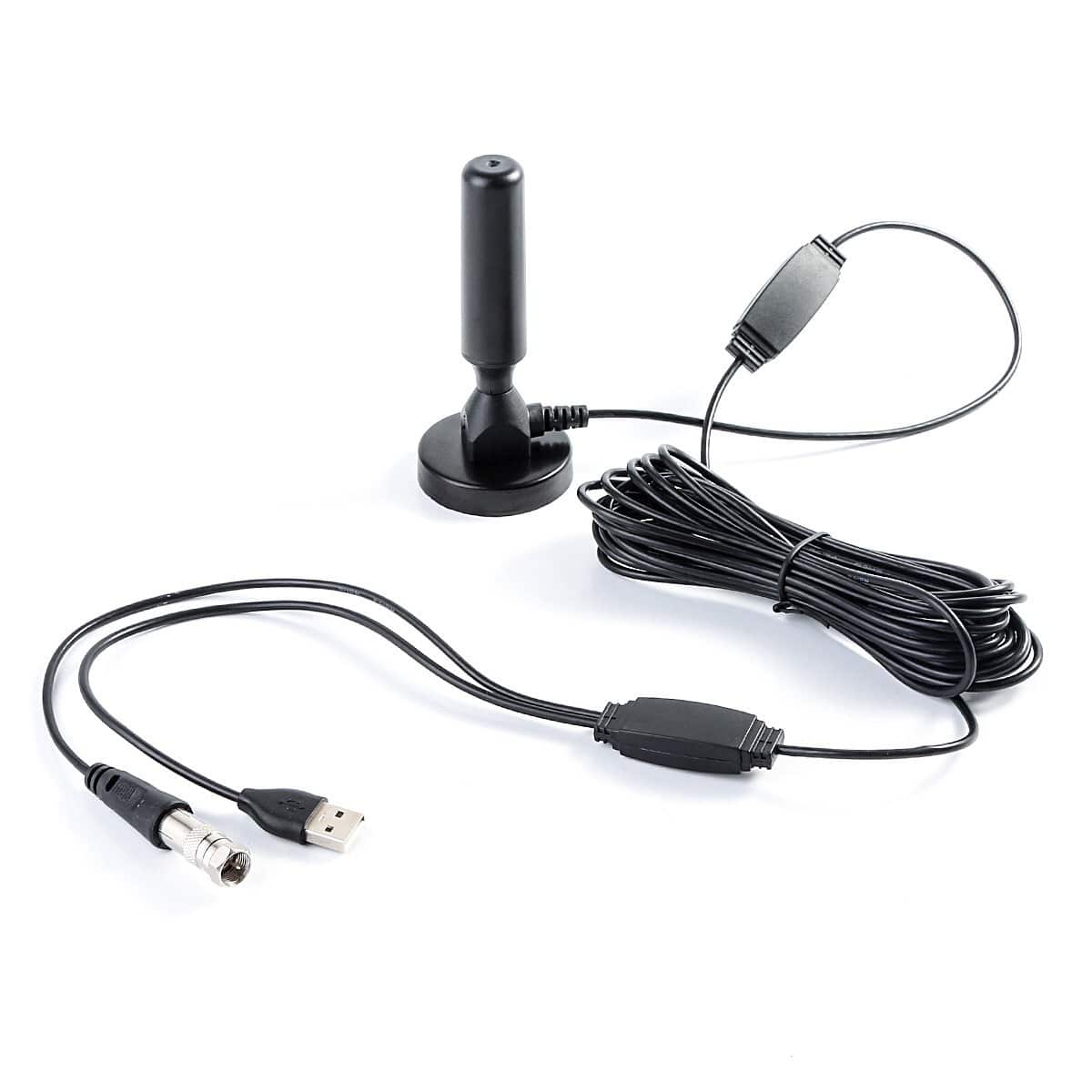 Antenne TV intérieure amplifiée TNT HD DVD T2. Amplificateur de signal USB – Image 3