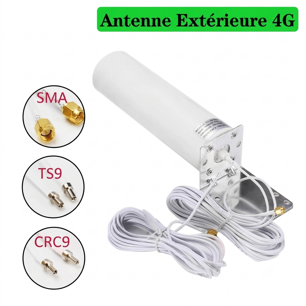 Antenne 4G extérieure omnidirectionnelle double connecteur 4dBi – Image 6