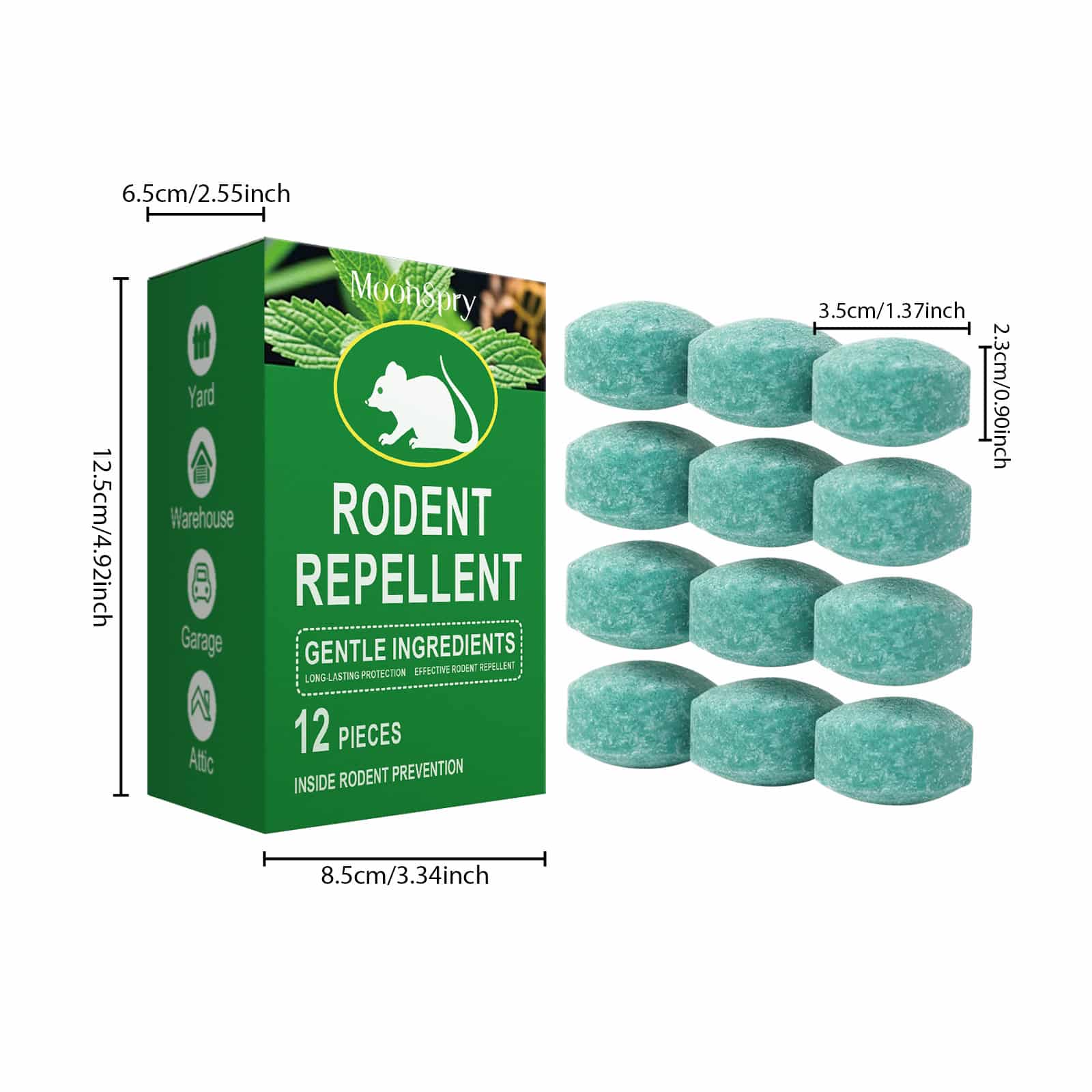 Lot de 12 boules anti-souris et anti-rats. Formule professionnelle ultra-puissante. Action rapide et durable – Image 8