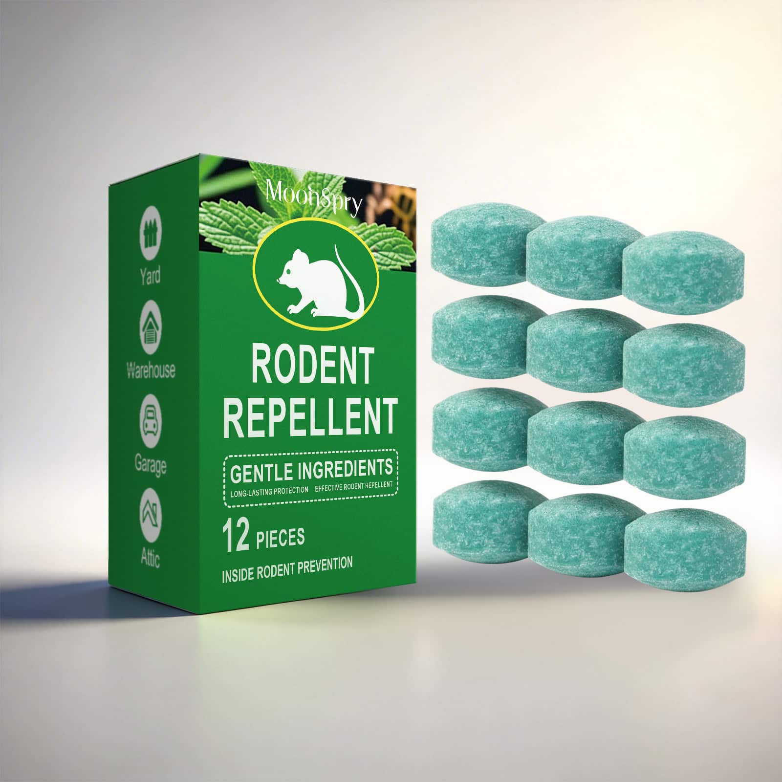 Lot de 12 boules anti-souris et anti-rats. Formule professionnelle ultra-puissante. Action rapide et durable – Image 2