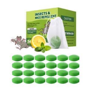 Lot de 24 boules anti-souris, anti-rats et anti-insectes. Formule professionnelle ultra-puissante. Action rapide et durable